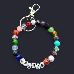 Taurus Zodiac Keychain Bracelet